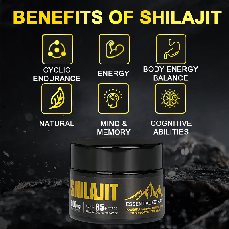 Pure Himalayan Shilajit Extract – 75%+ Fulvic Acid, 85+ Trace Minerals – Premium Gold Grade Resin for Energy, Vitality & Mental Clarity – 50g