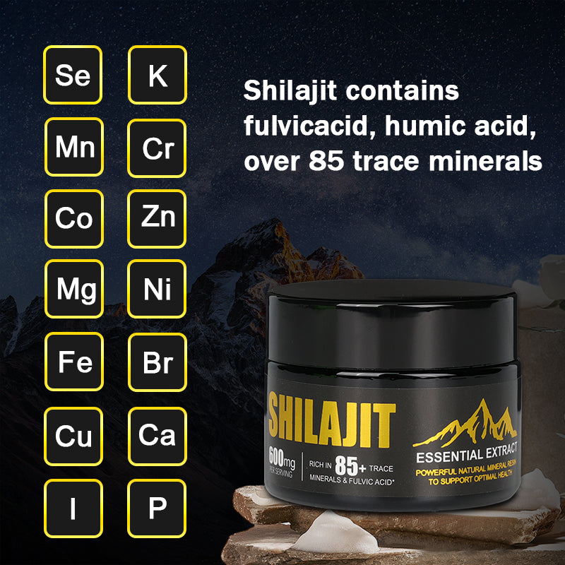 Pure Himalayan Shilajit Extract – 75%+ Fulvic Acid, 85+ Trace Minerals – Premium Gold Grade Resin for Energy, Vitality & Mental Clarity – 50g